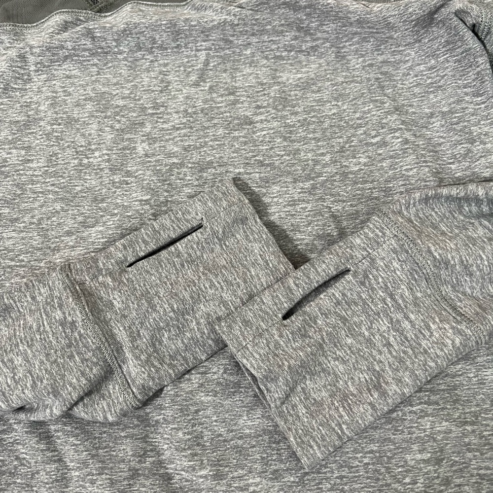 LULULEMON Just Breathe Long Sleeve in Heathered Slate Grey - Picture 2 of 8